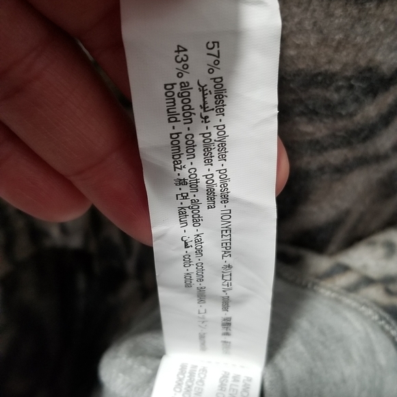 NWT Zara Circular Womens Shirt Dress M Gray Animal Print RuffledSleeve NWT - Picture 10 of 11